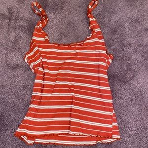Stripped Cropped Tank